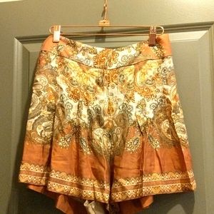 H&M Silk Paisley shorts